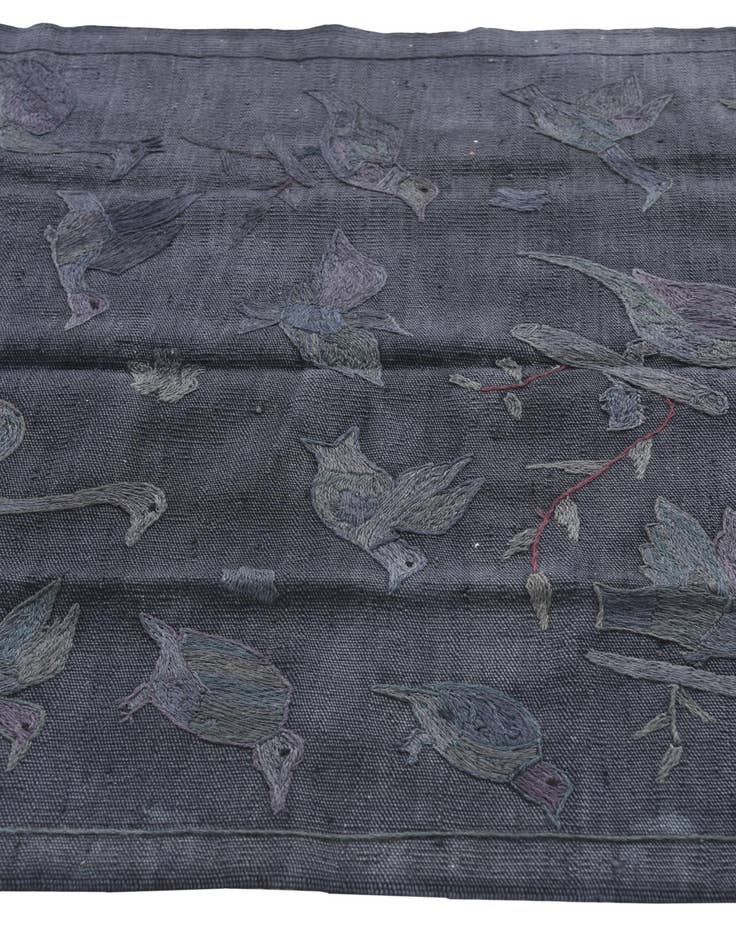 Detail image of 3' 1 x 4' 8  Hand Woven Kilim Suzani Wool Rug