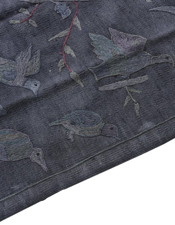 Detail image of 3' 1 x 4' 8  Hand Woven Kilim Suzani Wool Rug