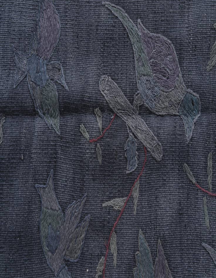 Detail image of 3' 1 x 4' 8  Hand Woven Kilim Suzani Wool Rug