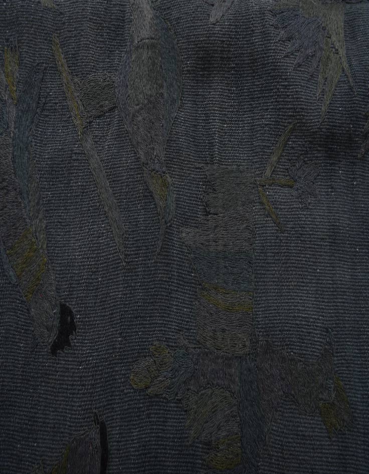 Detail image of 4' 1 x 5' 8  Hand Woven Kilim Suzani Wool Rug