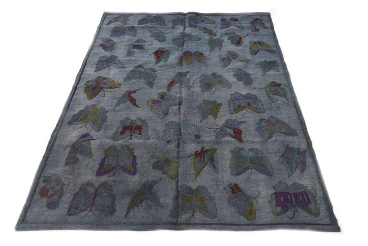 Detail image of 4' 7 x 6' 4 Hand Woven Kilim Suzani Wool Rug