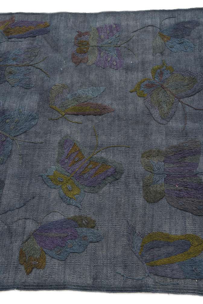 3' 5 x 4' 6 Hand Woven Kilim Suzani Wool Rug