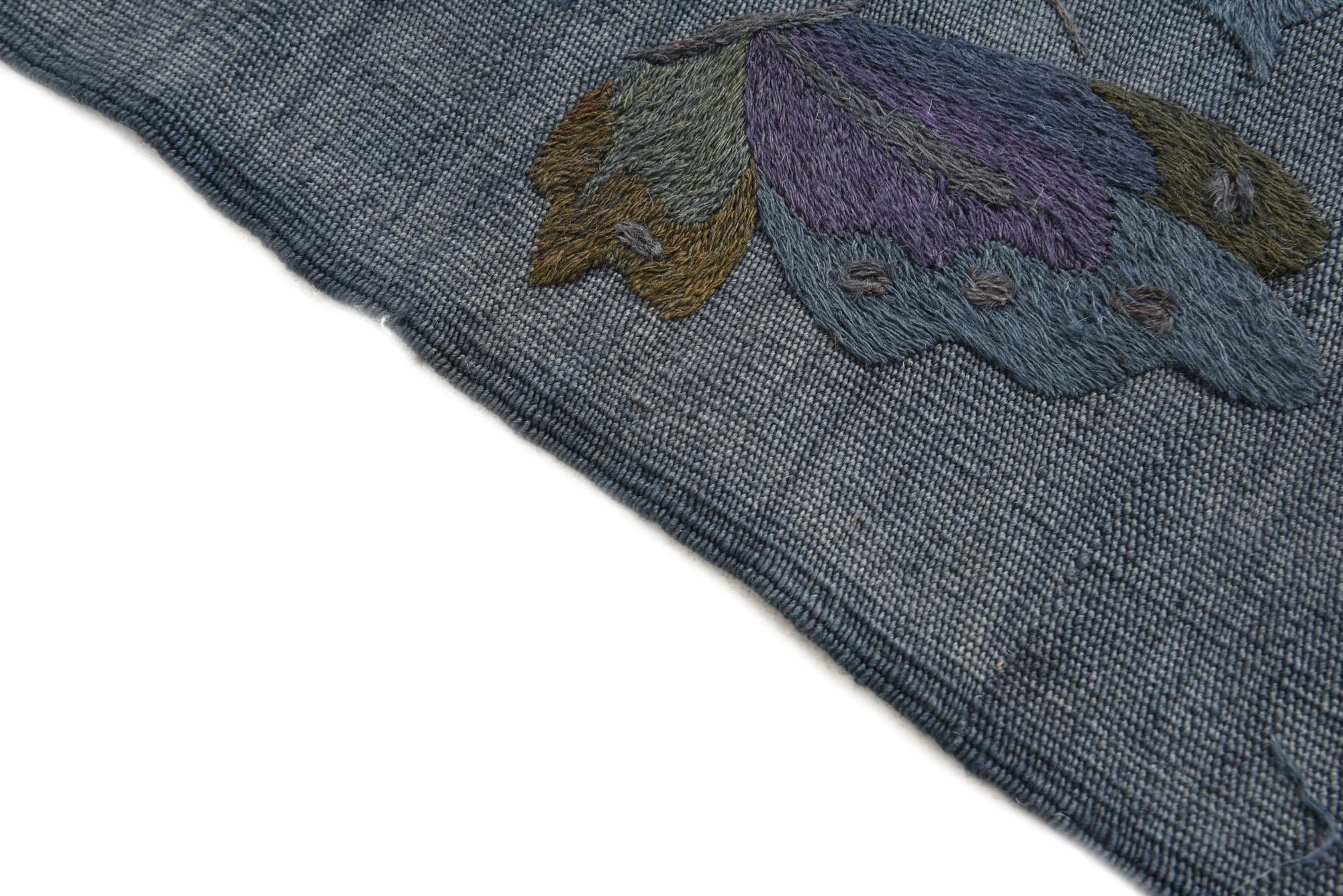 3' 5 x 4' 6 Hand Woven Kilim Suzani Wool Rug