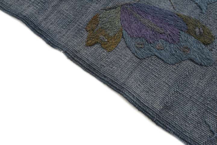 3' 5 x 4' 6 Hand Woven Kilim Suzani Wool Rug