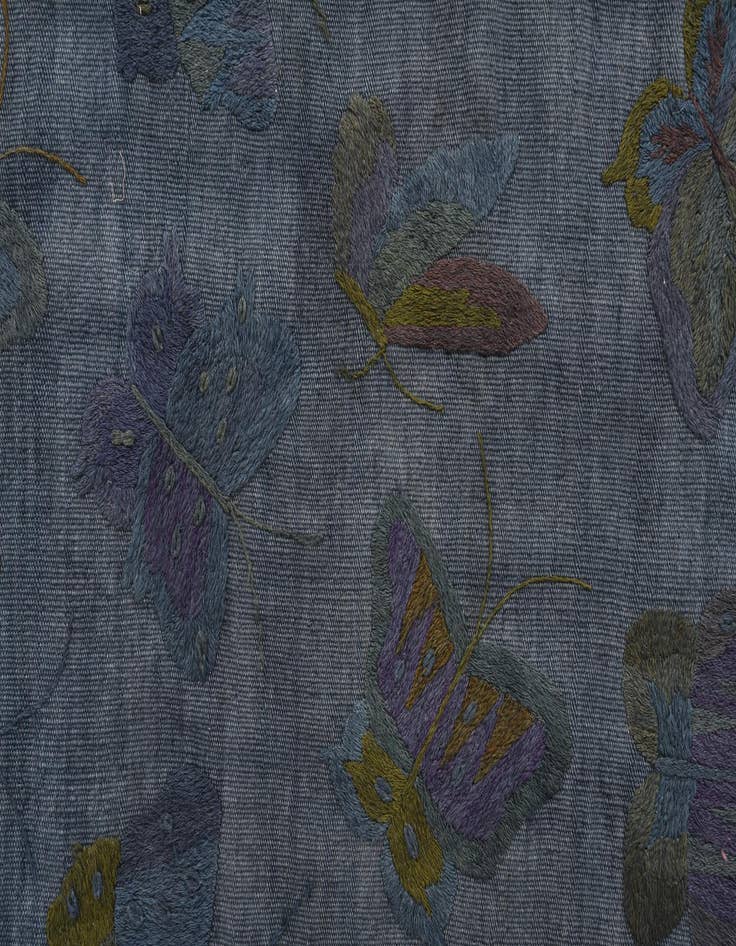 Detail image of 3' 5 x 4' 6  Hand Woven Kilim Suzani Wool Rug