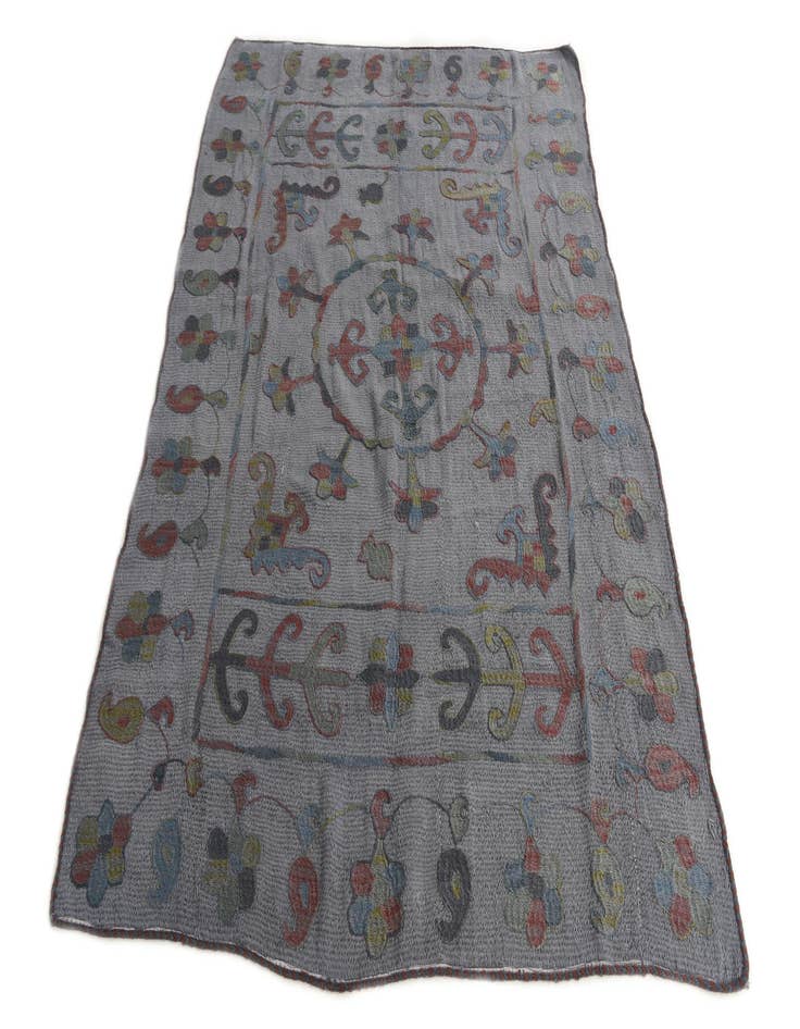 Detail image of 4' 10 x 6' 9  Hand Woven Kilim Suzani Wool Rug