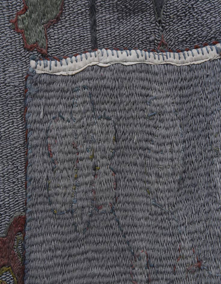 Detail image of 4' 10 x 6' 9  Hand Woven Kilim Suzani Wool Rug