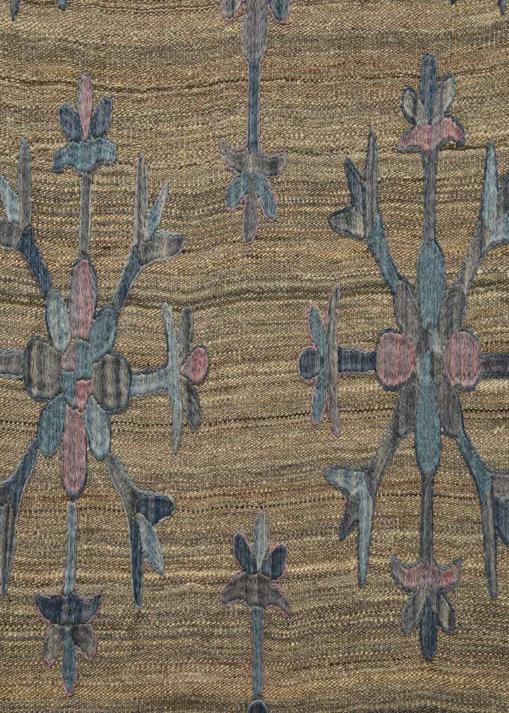5' 7 x 7' 8 Hand Woven Kilim Suzani Wool Rug