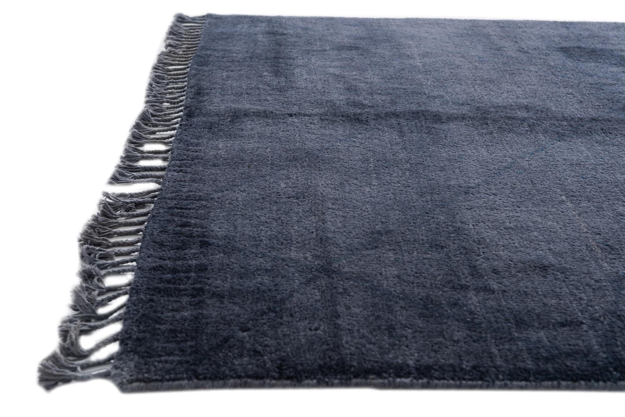 5' 6 x 8' 4 Hand Knotted Moroccan Wool Rug