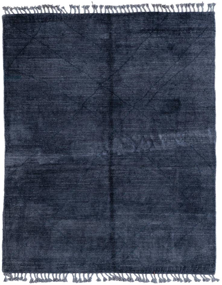 Detail image of 5' 6 x 8' 4 Hand Knotted Moroccan Wool Rug