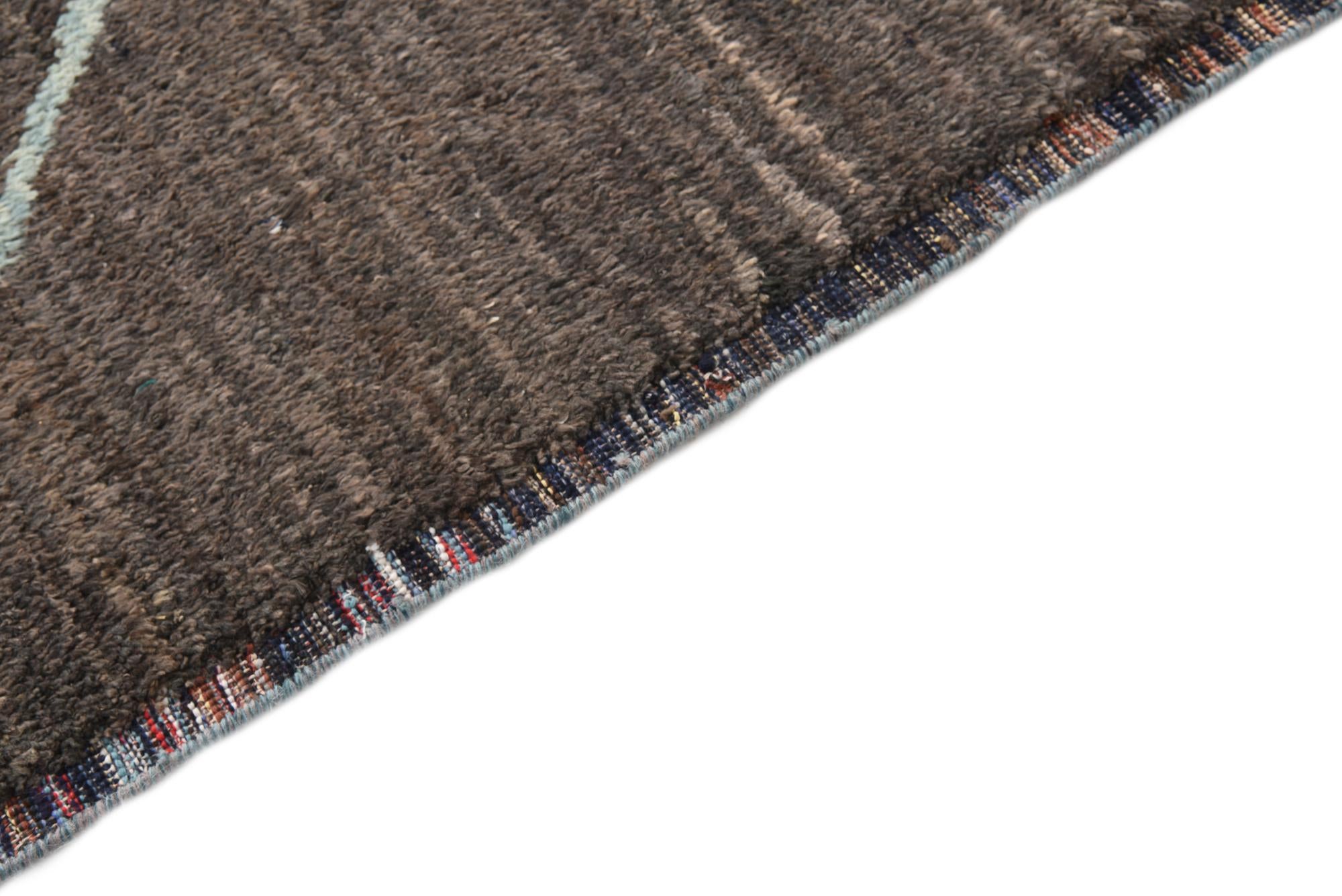 9' 1 x 11' 9 Hand Knotted Moroccan Wool Rug