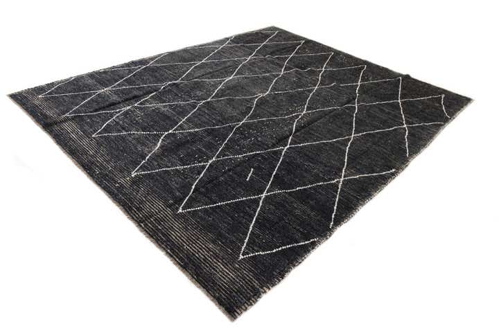 8' 2 x 10' 2 Hand Knotted Moroccan Wool Rug