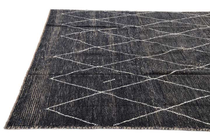 8' 2 x 10' 2 Hand Knotted Moroccan Wool Rug