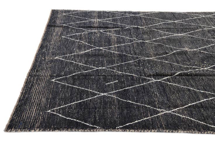 Detail image of 8' 2 x 10' 2 Hand Knotted Moroccan Wool Rug