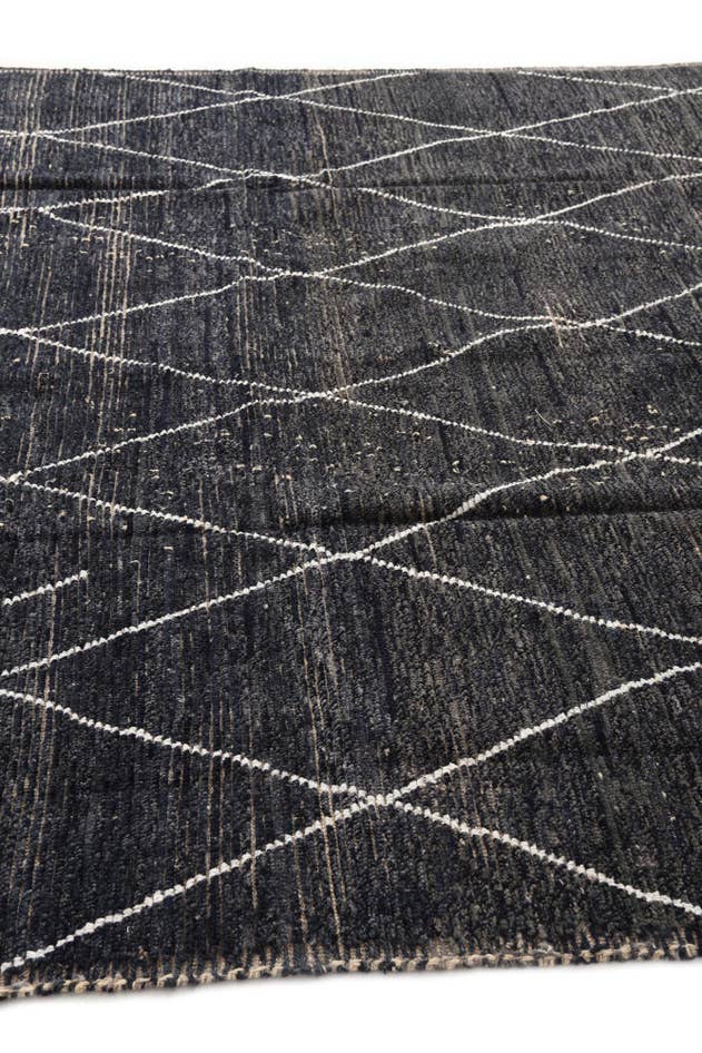 Detail image of 8' 2 x 10' 2 Hand Knotted Moroccan Wool Rug