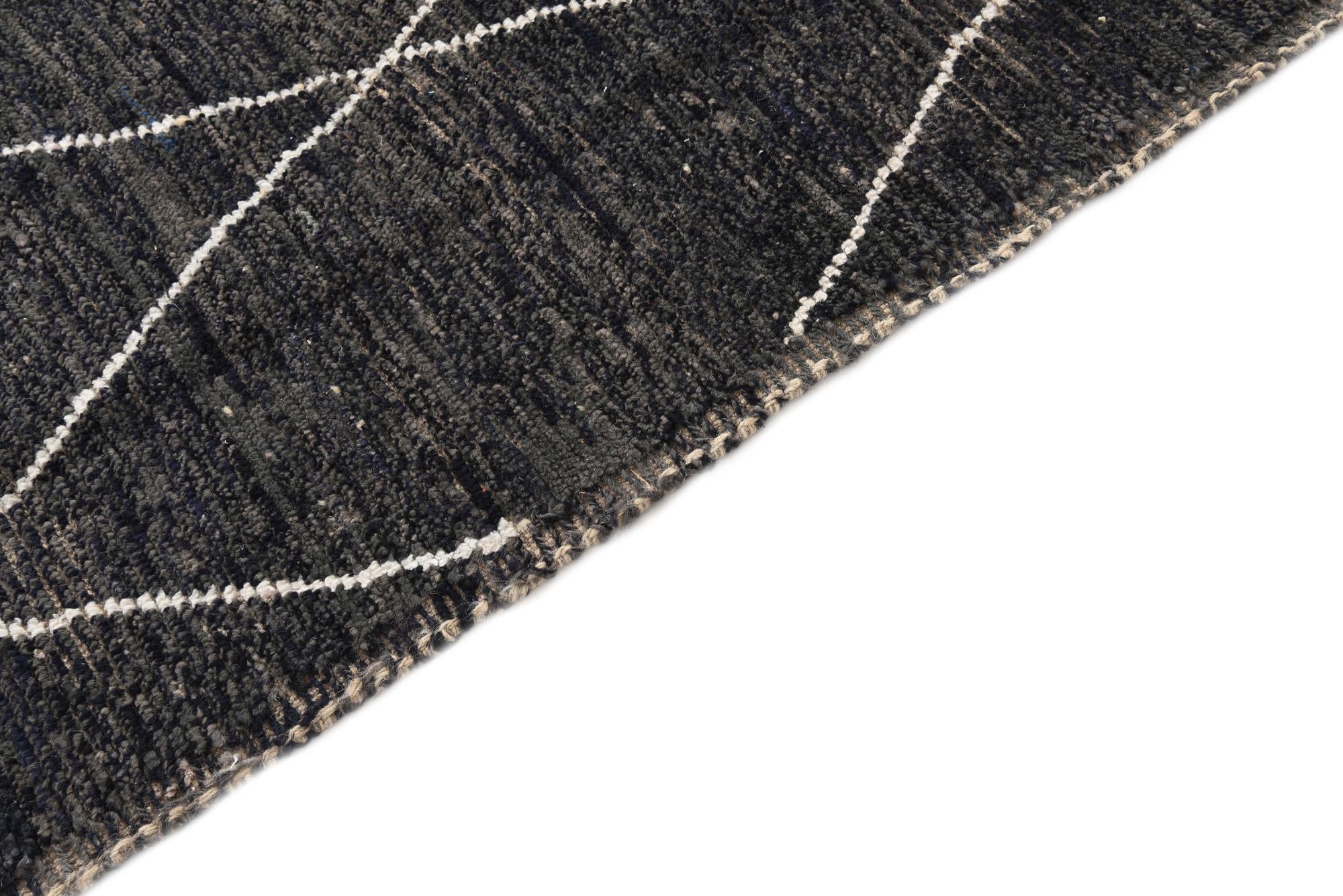 8' 2 x 10' 2 Hand Knotted Moroccan Wool Rug