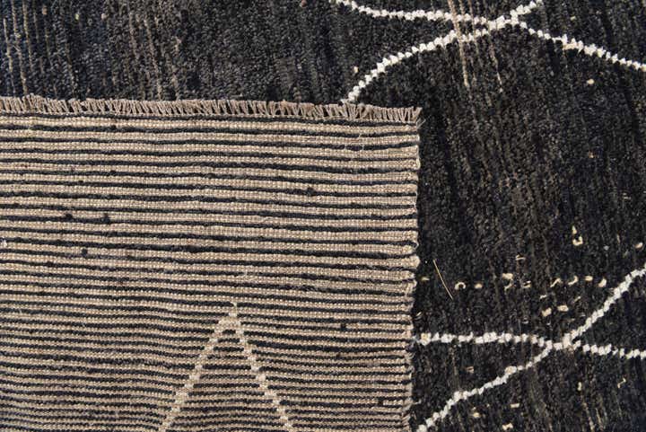 8' 2 x 10' 2 Hand Knotted Moroccan Wool Rug