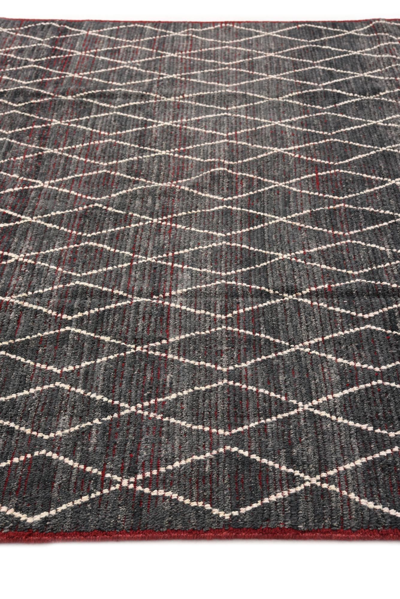 8' 5 x 10' 8 Hand Knotted Moroccan Wool Rug