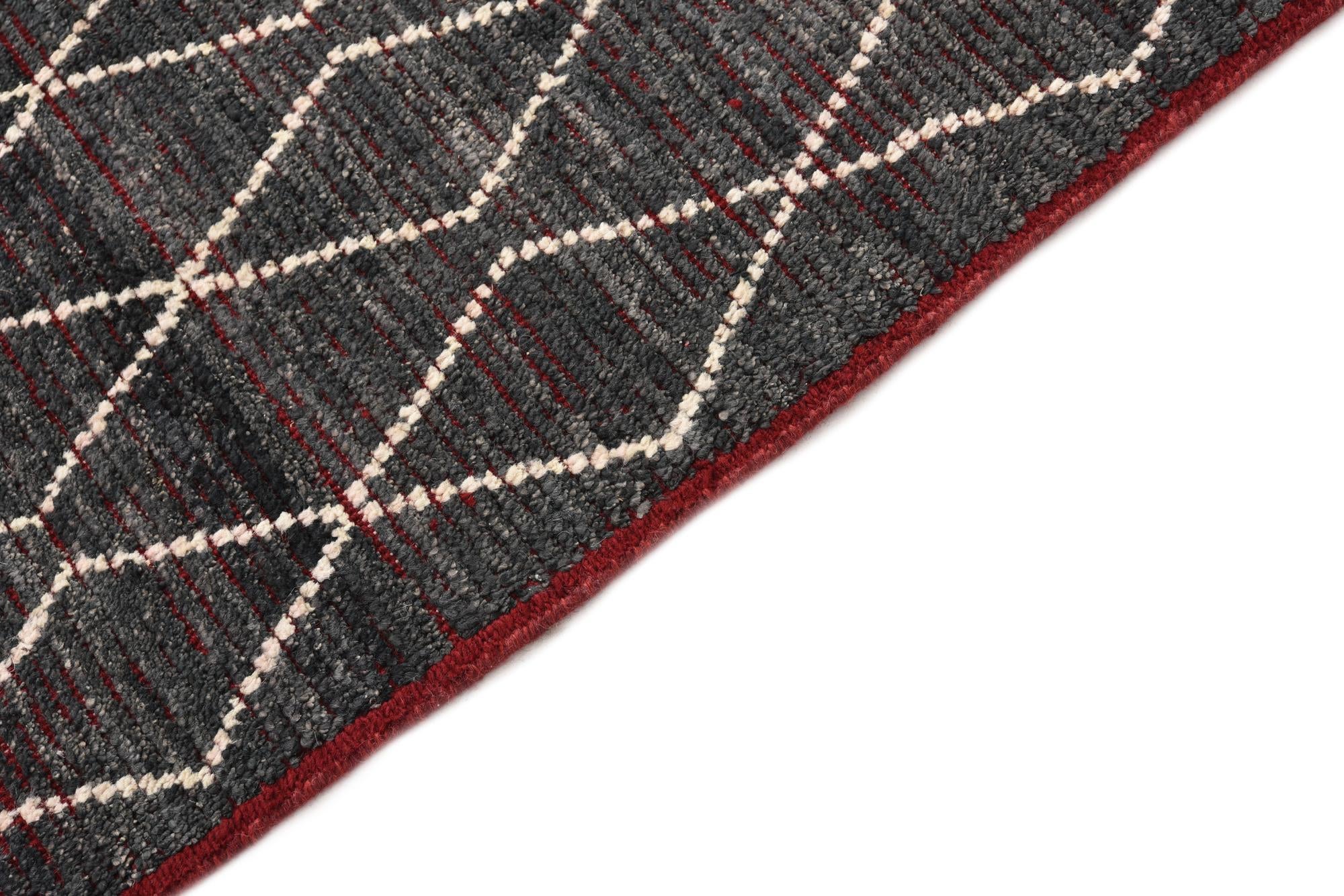 8' 5 x 10' 8 Hand Knotted Moroccan Wool Rug