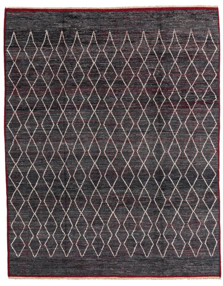 Detail image of 8' 5 x 10' 8 Hand Knotted Moroccan Wool Rug