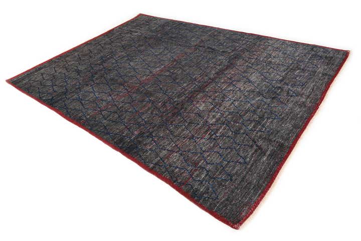 8' 1 x 11' Hand Knotted Moroccan Wool Rug