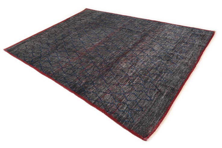 Detail image of 8' 1 x 11' Hand Knotted Moroccan Wool Rug