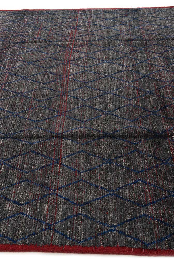 8' 1 x 11' Hand Knotted Moroccan Wool Rug