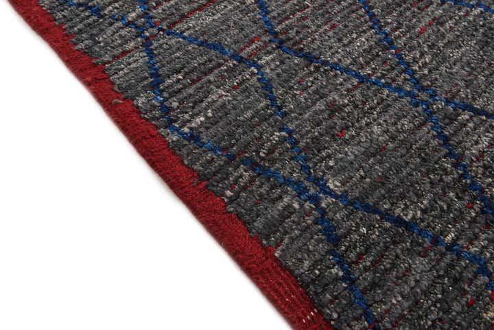 8' 1 x 11' Hand Knotted Moroccan Wool Rug