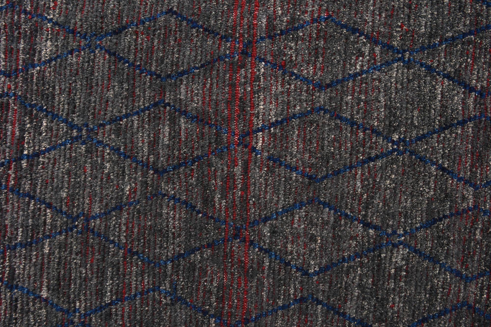 8' 1 x 11' Hand Knotted Moroccan Wool Rug