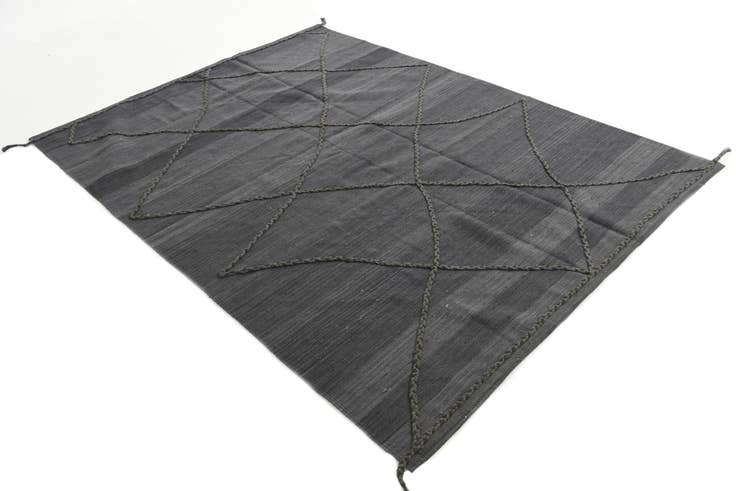 Detail image of 5' x 7' 10 Hand Knotted Moroccan Wool Rug