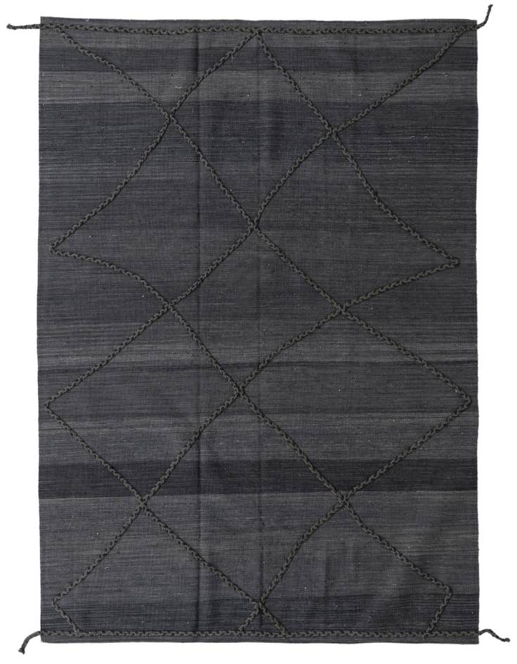 Detail image of 5' x 7' 10 Hand Knotted Moroccan Wool Rug