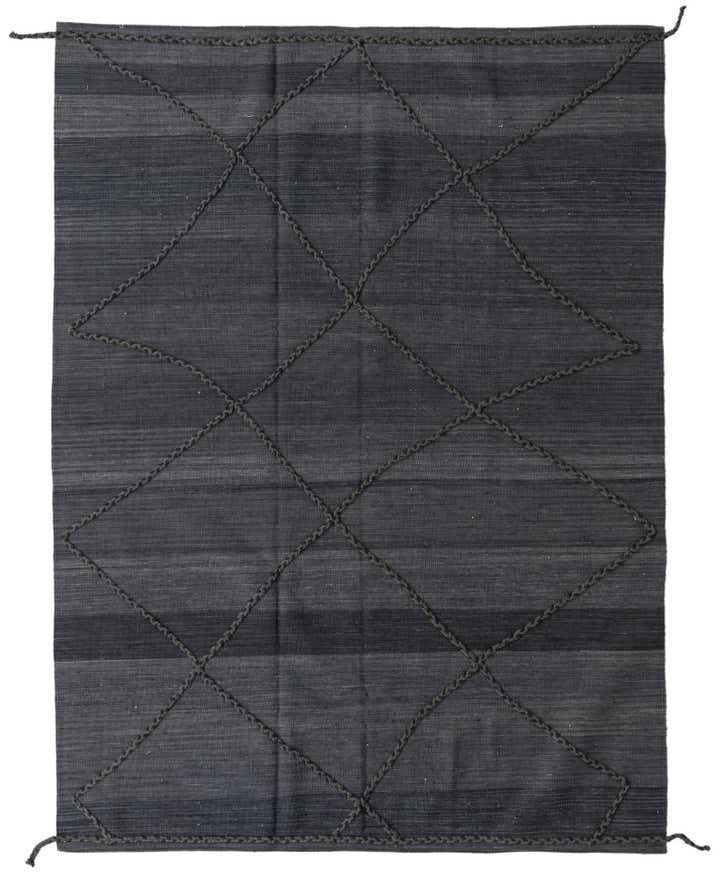 5' x 7' 10 Hand Knotted Moroccan Wool Rug