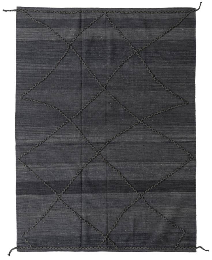 Detail image of 5' x 7' 10 Hand Knotted Moroccan Wool Rug