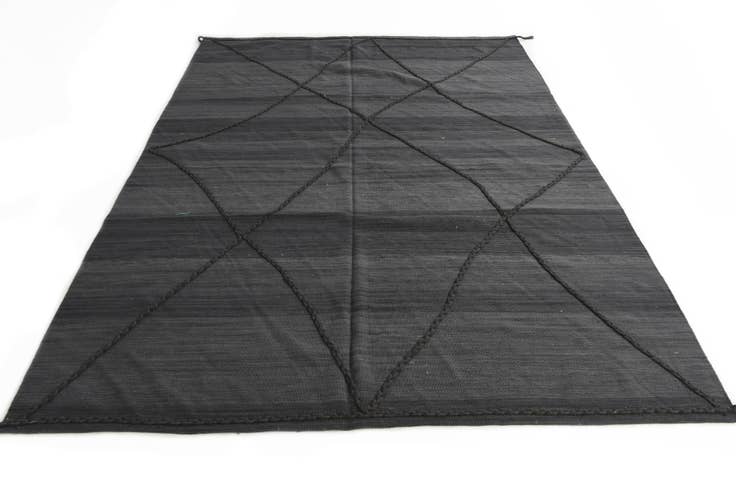 Detail image of 7' 1 x 9' 9 Hand Knotted Moroccan Wool Rug
