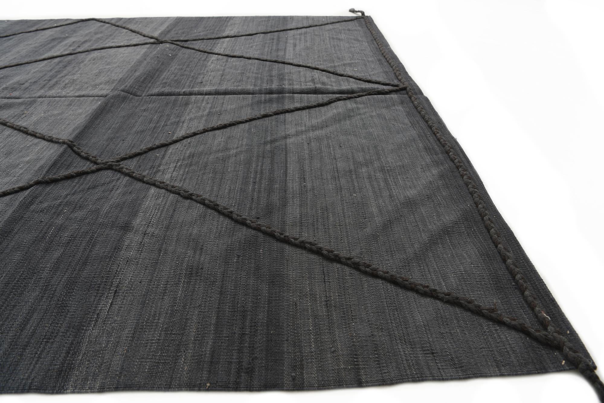 7' 1 x 9' 9 Hand Knotted Moroccan Wool Rug