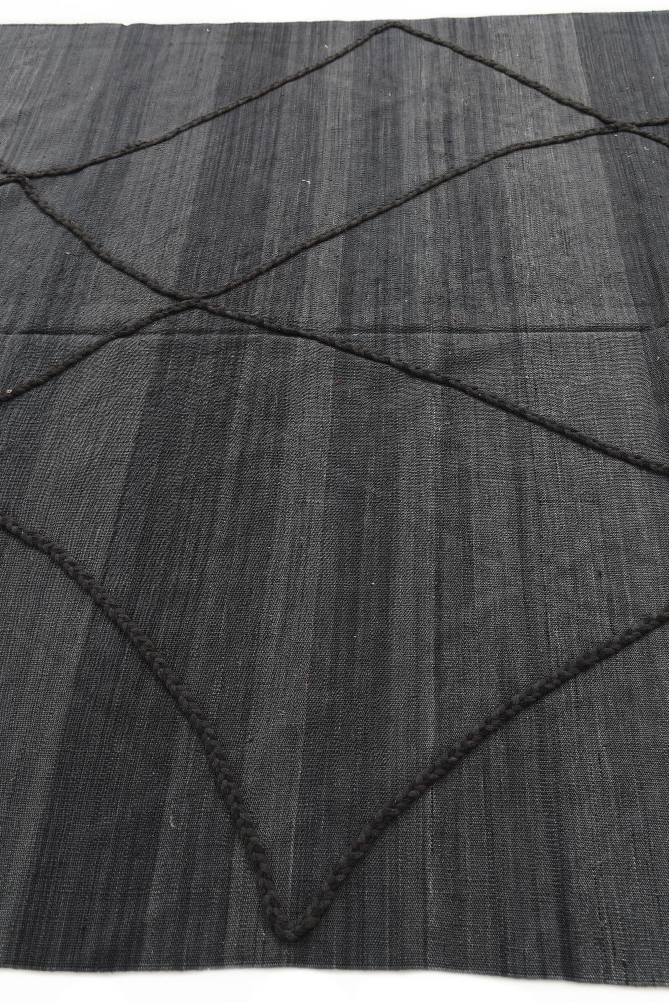 7' 1 x 9' 9 Hand Knotted Moroccan Wool Rug
