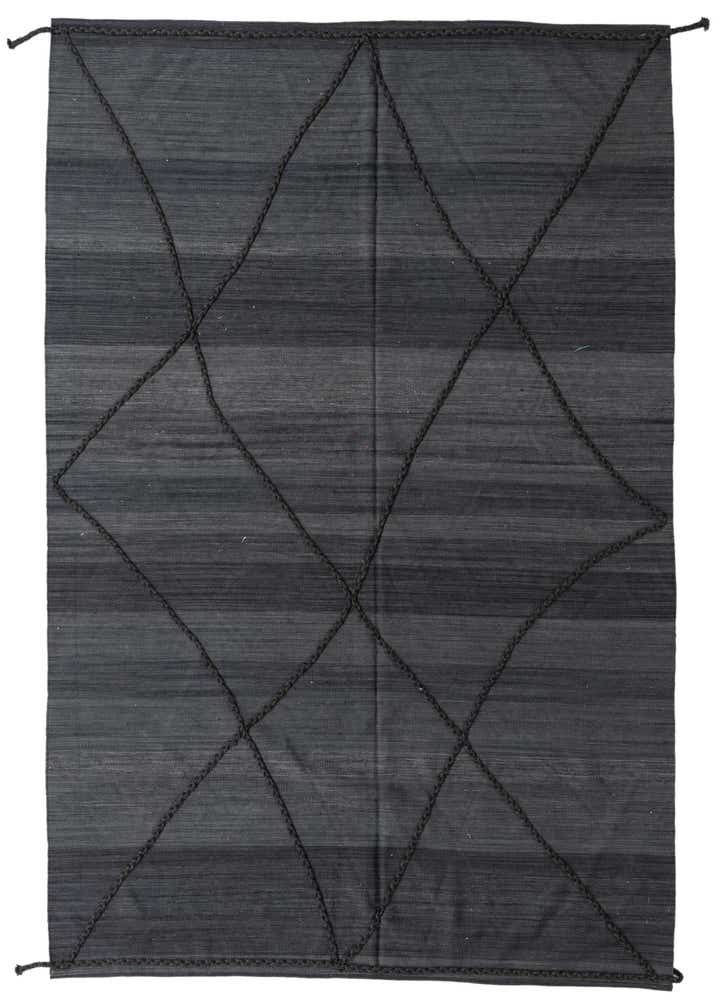 7' 1 x 9' 9 Hand Knotted Moroccan Wool Rug