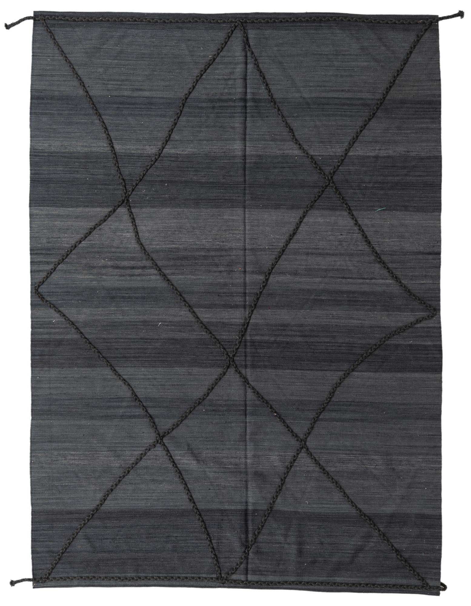 7' 1 x 9' 9 Hand Knotted Moroccan Wool Rug