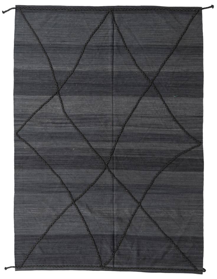 Detail image of 7' 1 x 9' 9 Hand Knotted Moroccan Wool Rug