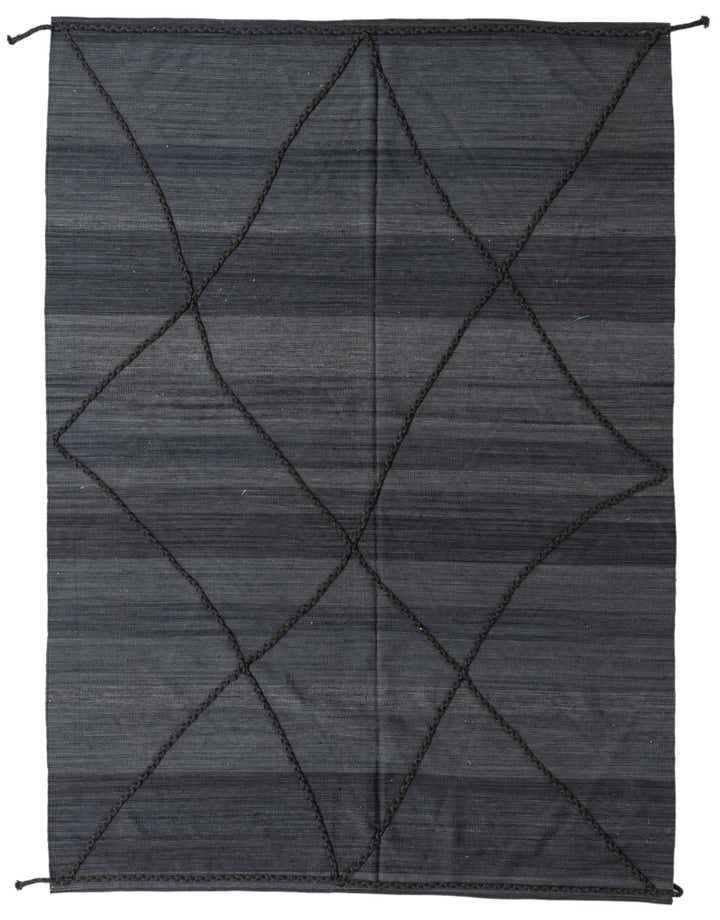 7' 1 x 9' 9 Hand Knotted Moroccan Wool Rug