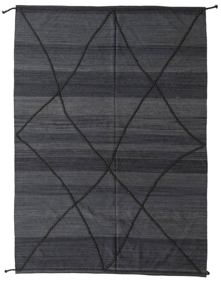 Detail image of 7' 1 x 9' 9 Hand Knotted Moroccan Wool Rug