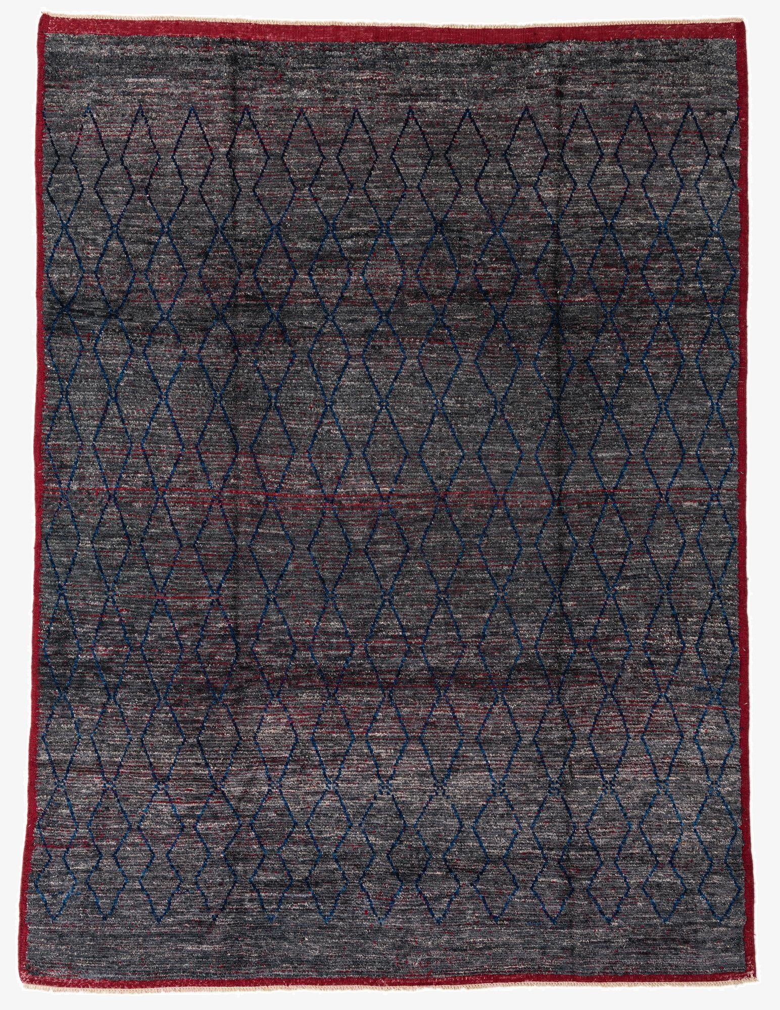 8' 1 x 11'  Hand Knotted Moroccan Wool Rug