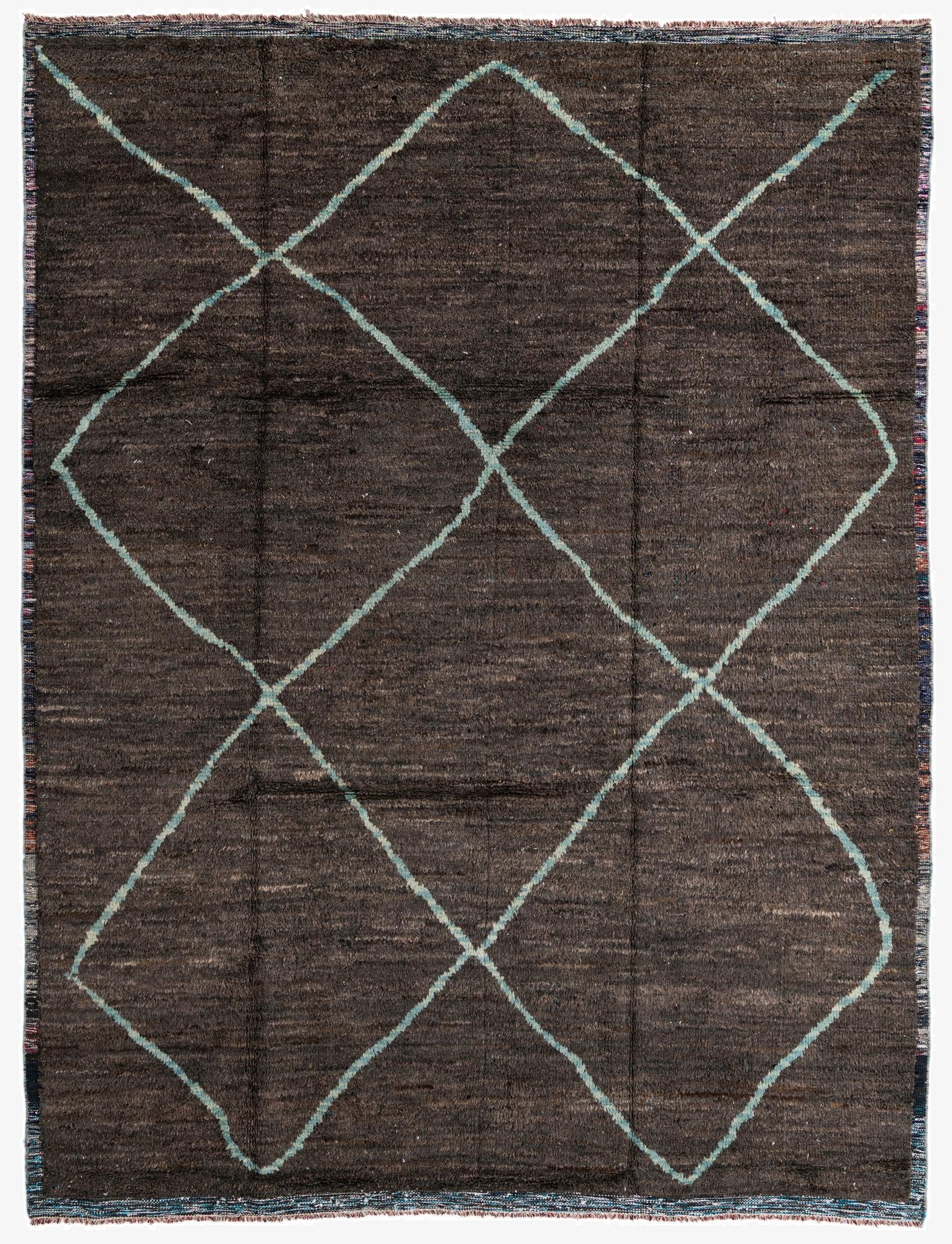 9' 1 x 11' 9  Hand Knotted Moroccan Wool Rug