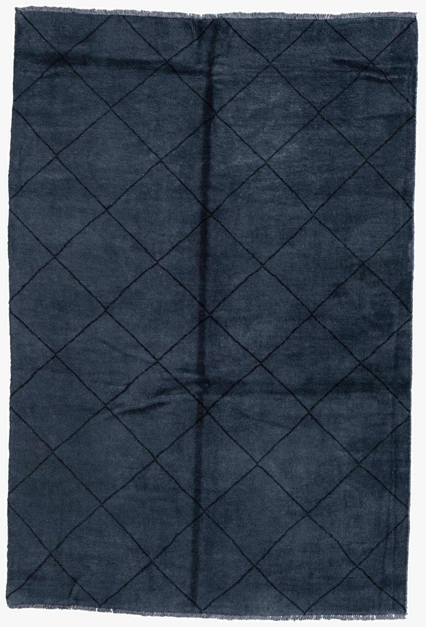 5' x 8' 1  Hand Knotted Moroccan Wool Rug