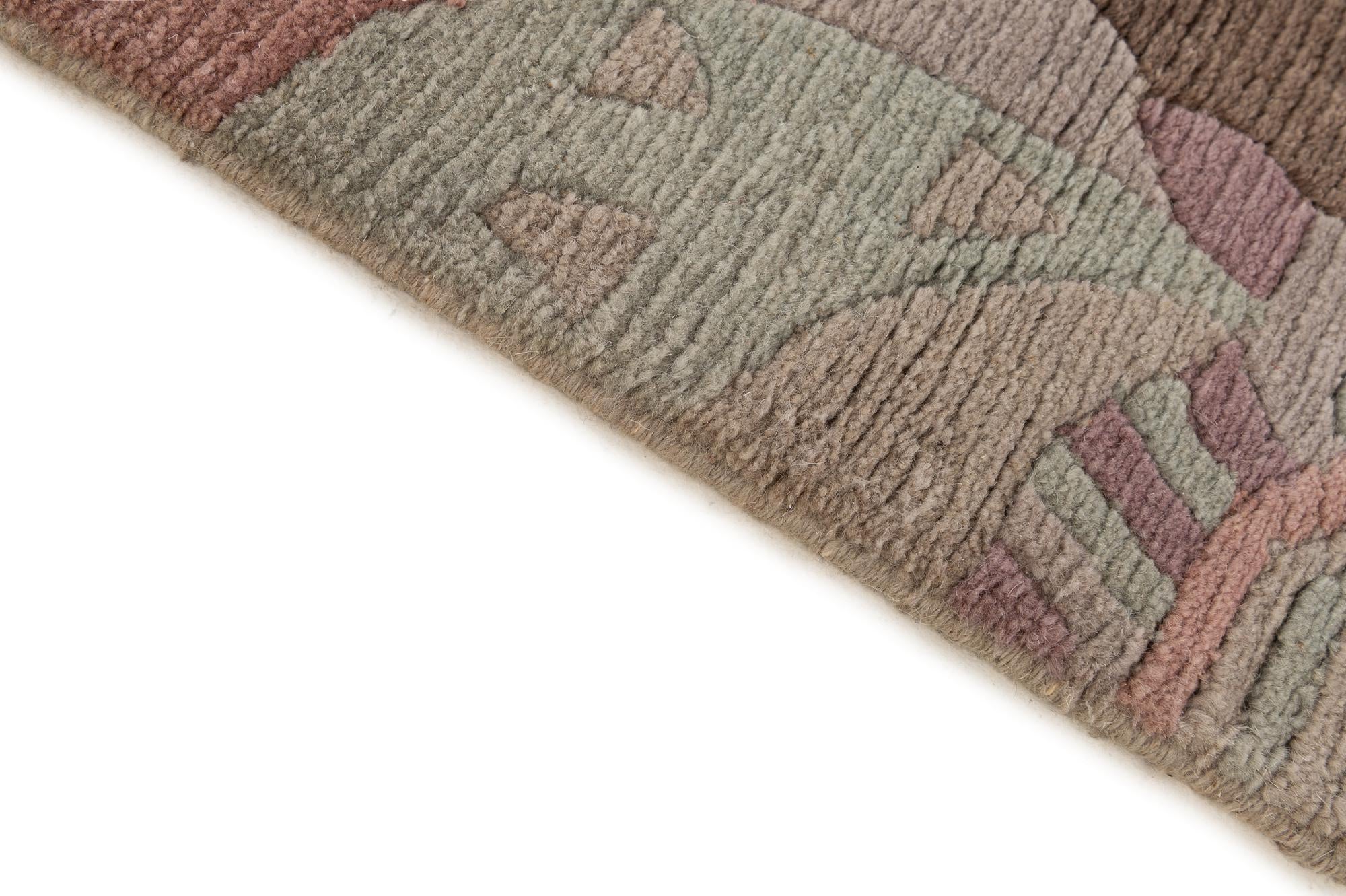 3' 3 x 5' 8 Hand Knotted Nepal Wool Rug
