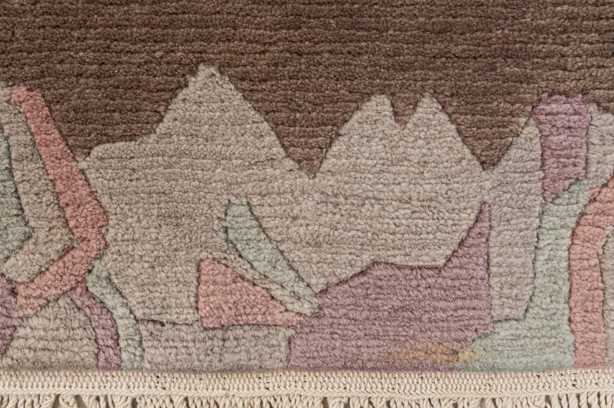 3' 3 x 5' 8 Hand Knotted Nepal Wool Rug