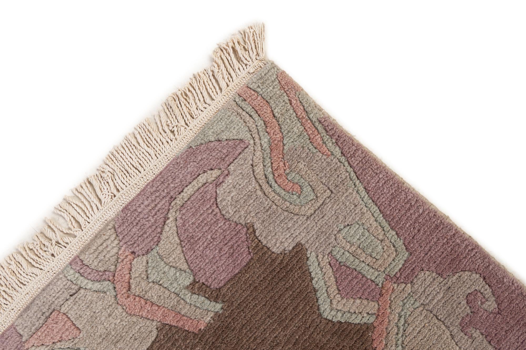 3' 3 x 5' 8 Hand Knotted Nepal Wool Rug