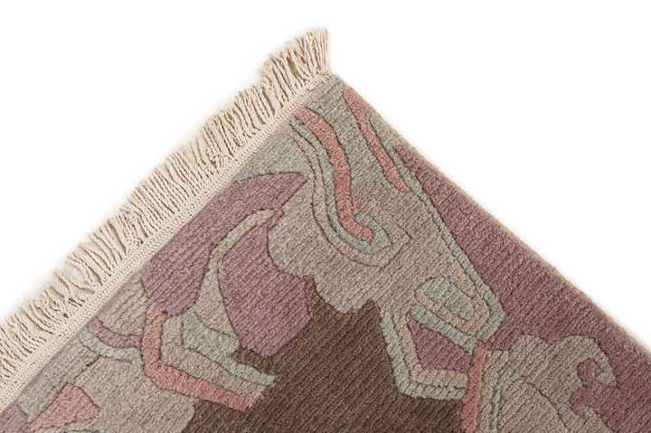 3' 3 x 5' 8 Hand Knotted Nepal Wool Rug