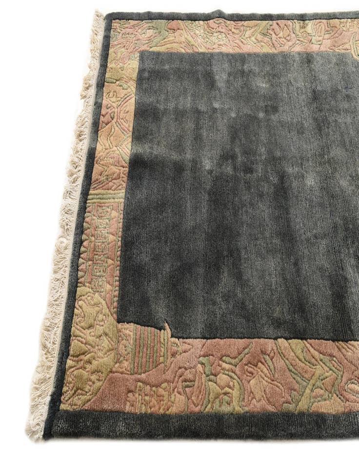 Detail image of 4' x 5' 8 Hand Knotted Nepal Wool Rug