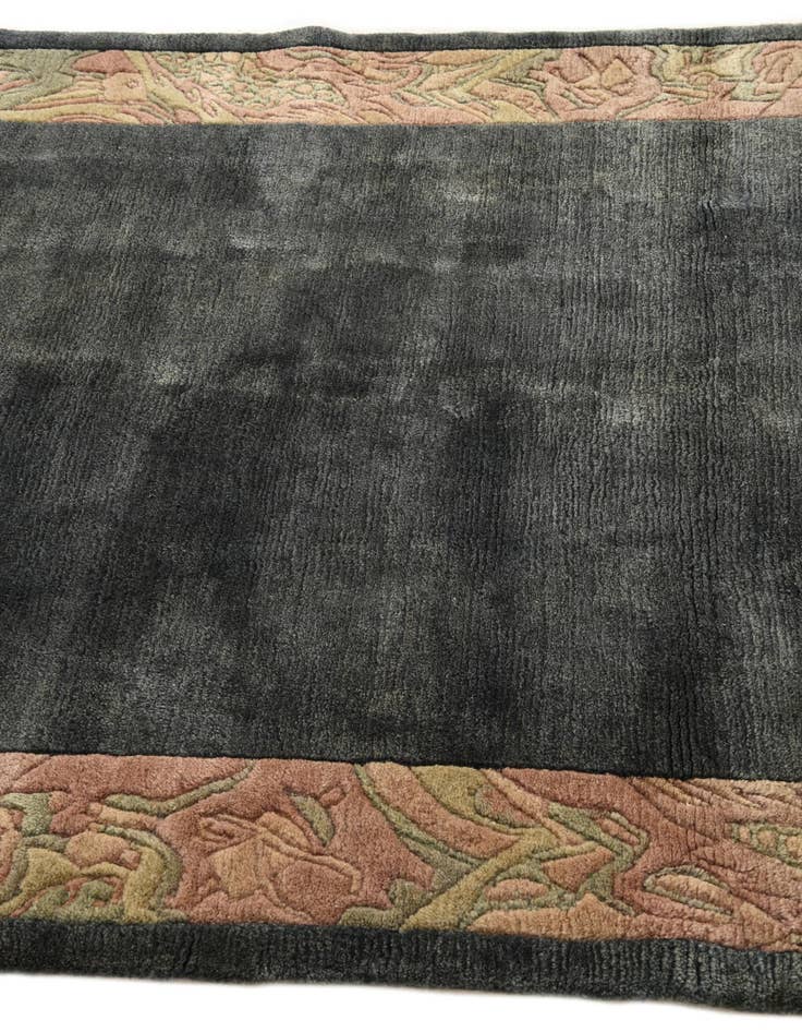 Detail image of 4' x 5' 8 Hand Knotted Nepal Wool Rug